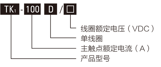 全密封高压直流接触器型号含义