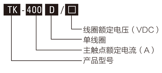 全密封高压直流接触器型号含义